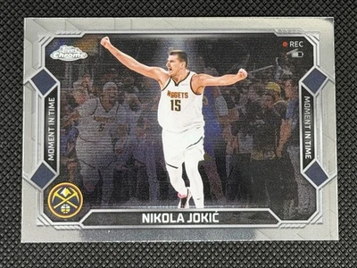 2025-26 Topps Chrome Nikola Jokic Moment In Time Insert MT-9 Denver Nuggets - Image 1 of 2