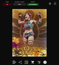 VIDEOGAME Topps WWE Slam 25 - MAIN EVENT HARVEST HAVOC Base - IYO SKY