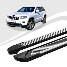 Trittbretter passend für Jeep Grand Cherokee ab Baujahr 06/2010 LINE Silber ABE
