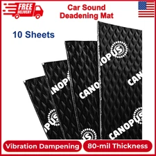 CANOPUS Car Sound Deadening Mat 80 mil, 10 sqft, Butyl Sound Deadener For Trunk