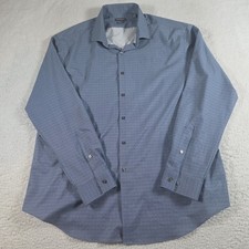 Van Heusen Traveler Slim Fit 4-Way Stretch Button-Up Shirt Long Sleeve Sz XL