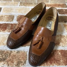 GIANNI VERSACE Men's Tassel Loafers, US7.5, Good Condition, From Japan, y9050