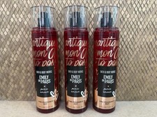 Bath Body Works Emily Champagne in Paris Fragrance Mist Spray 8 oz Lot of 3 New