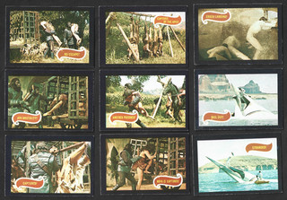 1968 NEAR SET OF A & BC PLANET OF THE APES BUBBLE GUM CARDS EXC 36 CARDS FROM 44