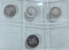 1839-1858 (4) Seated Liberty 5C Half Dime Silver US Coins 1853 arrows