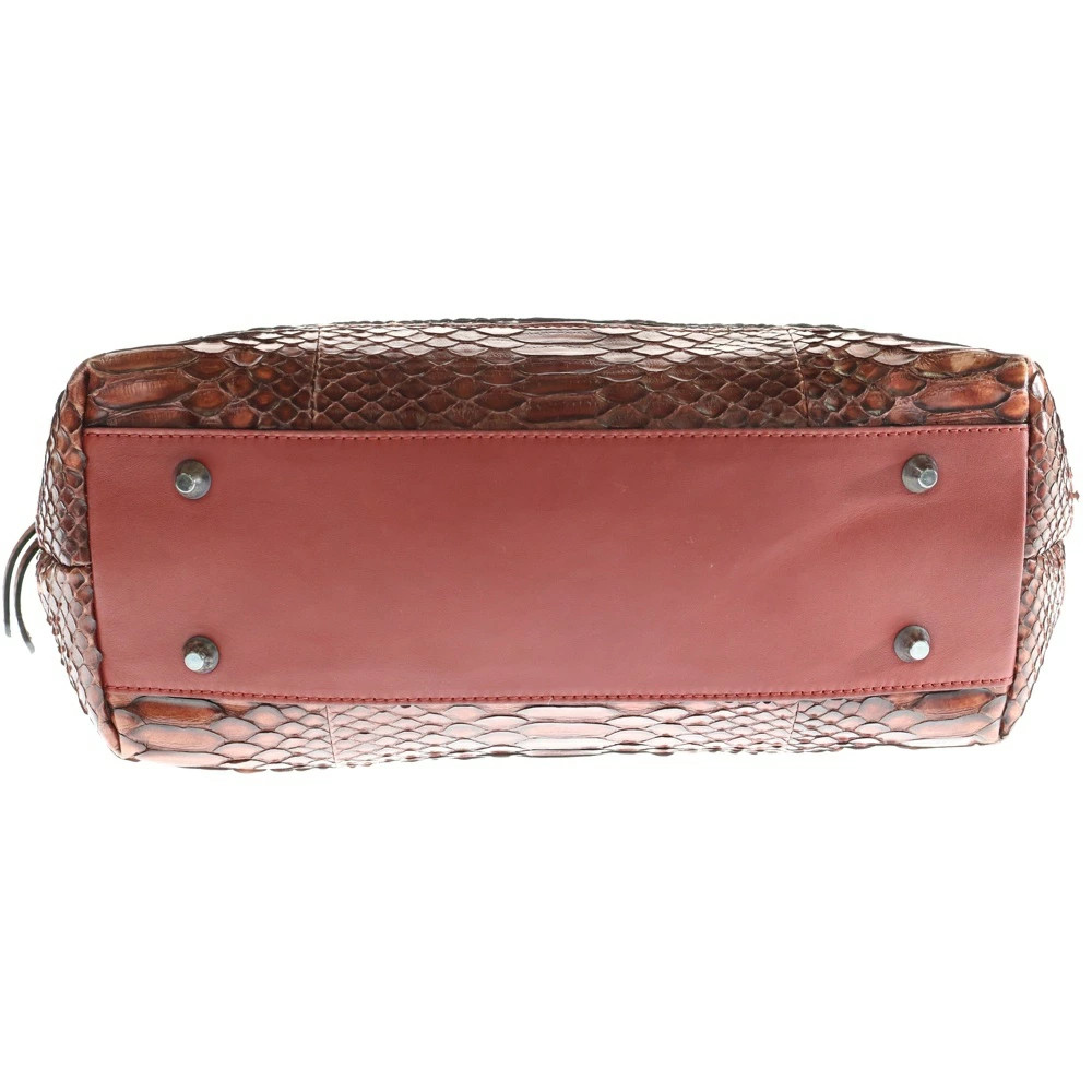 BRUNELLO CUCINELLI Hbag Red Python Grade B Color … - image 4