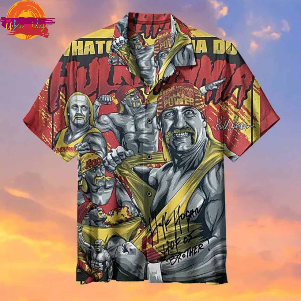 Hulkamania Hulk Hogan WWE Universal Hawaiian Shirt Style | eBay