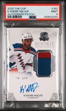 2020-21 Upper Deck The Cup K'andre Miller #182 Auto Patch Rookie 178/249 PSA 9