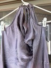 NWT Anthropologie Fringe Cowl-Neck Purple Jumpsuit Size 16 Orig $199 — photo 3