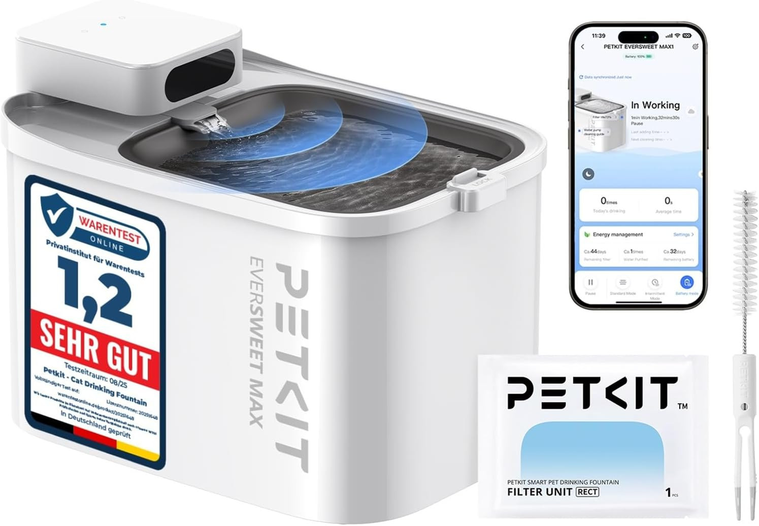 Fontanella PETKIT EVERSWEET MAX 3L: Sensore e App per Gatti Idratati