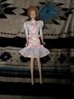 VINTAGE BARBIE WIG WARDROBE MIDGE DOLL ORANGE MOLDED HEAD 1958