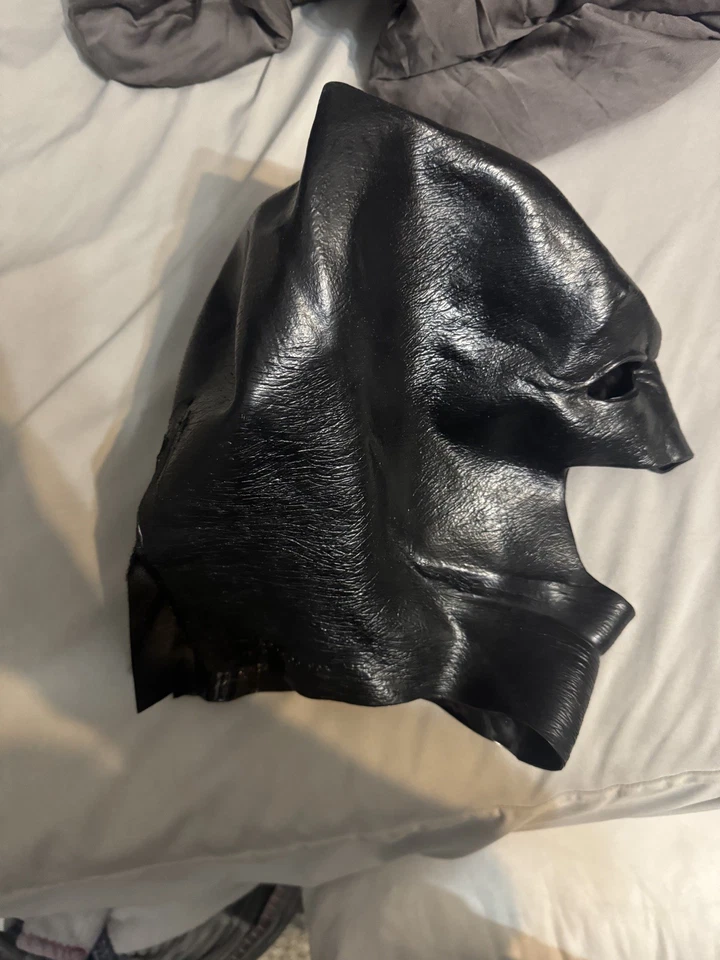 Máscara facial completa de látex DC Batman cosplay Foto 3 de 4