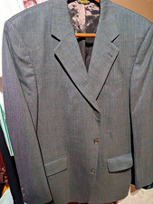Brooks Brothers Men's Gray Solid 2-Piece Suit 38R 3-Button Notch Lapel