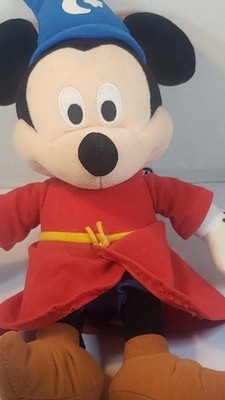 Disney Mickey Mouse Sorcerer's Apprentice Plush Stuffed Wizard Fantasia 14''