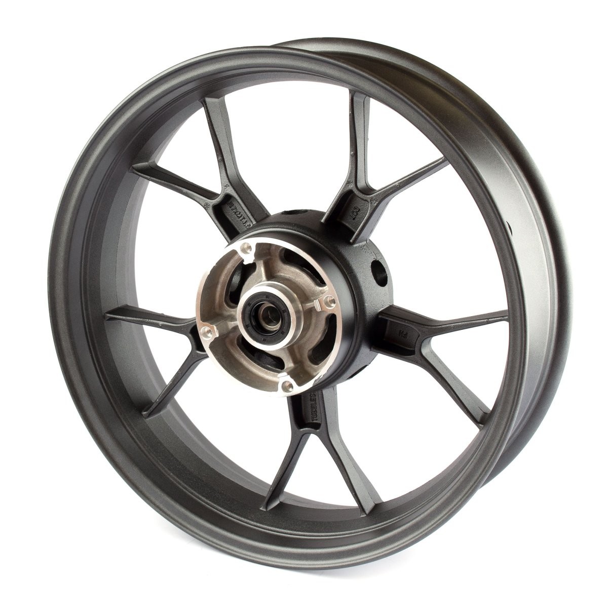 Rear Wheel Black 17 x 4.50inch Gravity Cast Steel Street Motorcycle 5 Spoke Unit