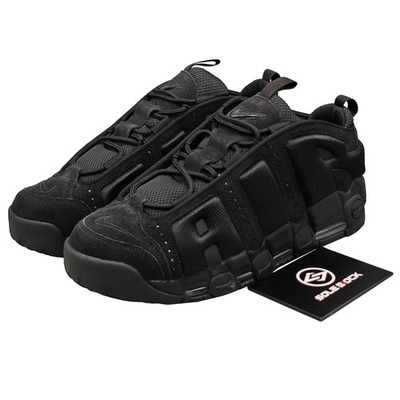 Nike Air More Uptempo Low top Vintage Basketball Shoes Unisex Black  IM6649-001