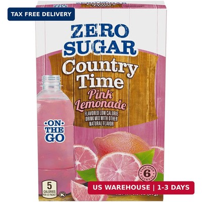 Sugar-Free Pink Lemonade Drink Mix (6 On-the-Go Packets)