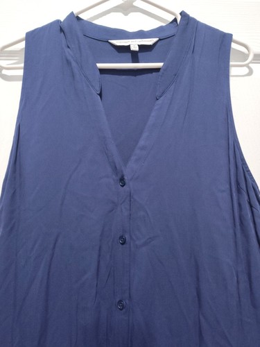 Tuta smanicata cupcakes e cashmere nuova senza etichetta blu navy con bottoni davanti taglia 8 - Foto 3 di 11