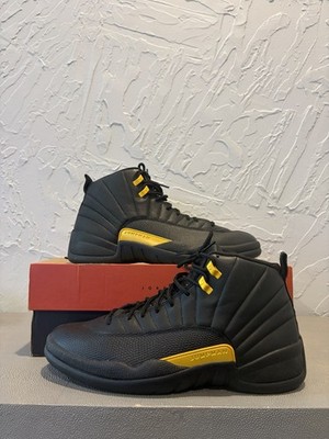 Nike Air Jordan 12 Men's Retro Shoes Black/Taxi