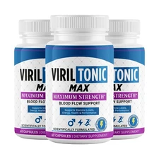 (3 Pack) VirilTonic Max for Men Male Health Pills for Vitality & Energy 60ct