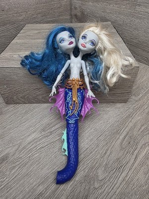 Monster High Great Scarrier Reef Peri Pearl Serpentine doll Missing Bottom Tail