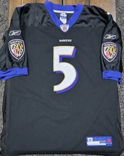 Joe Flacco | Baltimore Ravens Jersey | Men's Size 50 | Reebok Black #5 