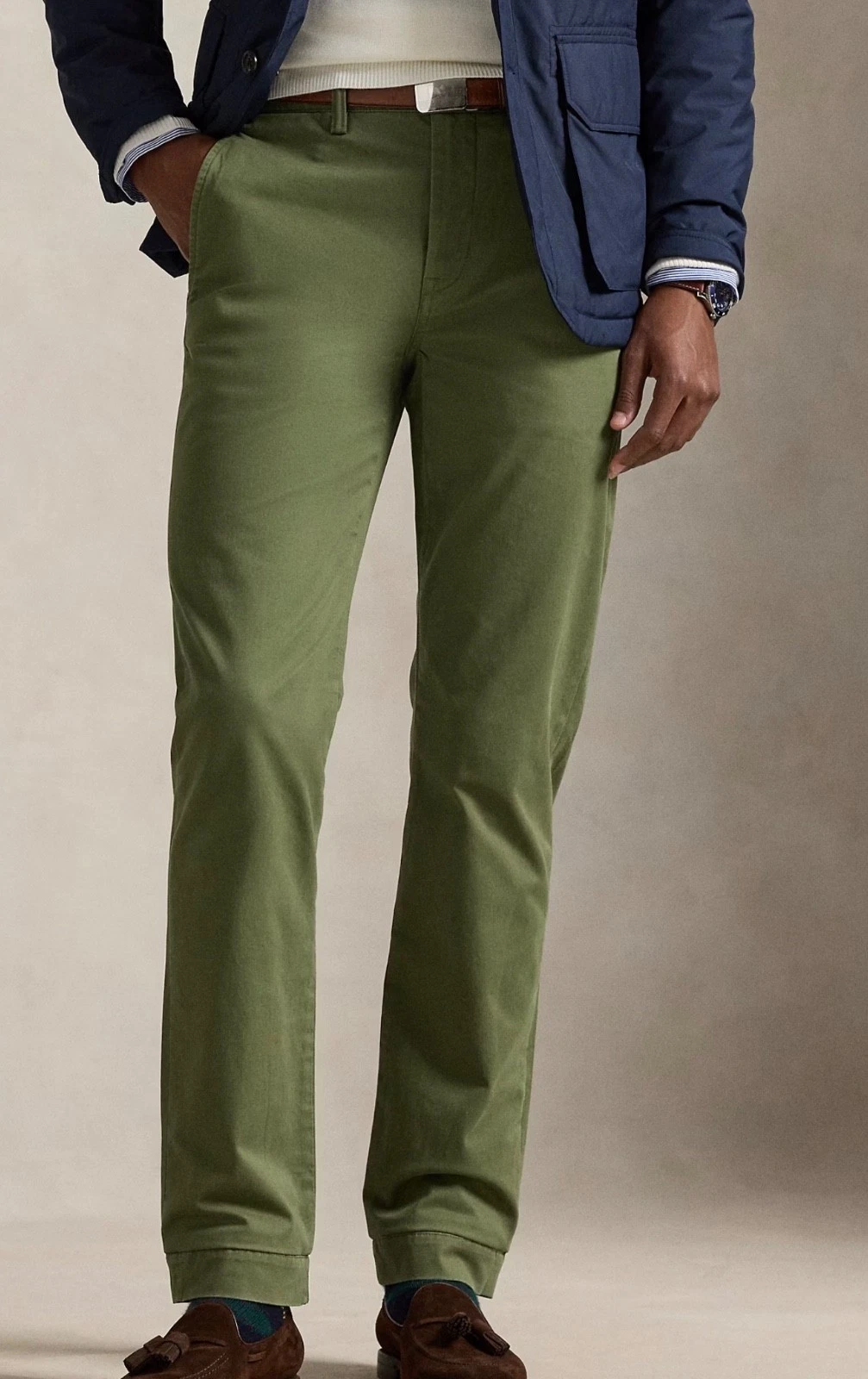 Polo Ralph Lauren Olive Green BEDFORD STRAIGHT FIT Chino Pants - all sizes
Opens in a new window or