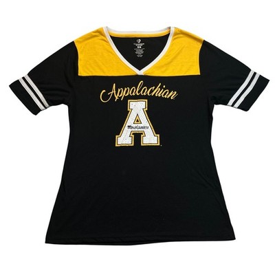 Appalachian State Mountaineers Shirt Womens Extra Large Spell Out Bling Preppy
