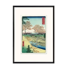 Hiroshige Fuji Series | Ukiyo-e | 東都目黒夕日ケ岡 Woodblock – Authentic Japanese Art