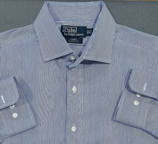 Polo Ralph Lauren Dress Shirt Mens 16 1/2 16.5 32/33 Striped Regent Classic Fit