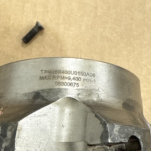 Tungaloy 4" fresa facciale indicizzabile 90° 6 flauti 1-1/2" pergolato TPM16R400U0150A08 - Foto 6 di 7