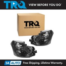 Trq Headlight Assembly Set Driver Passenger Side Fits 2003-2007 Cadillac Cts Trq Headlight Assembly Set Driver Passenger Side Fits 2003-2007 Cadillac Cts