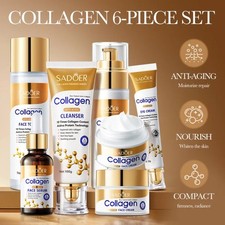 Collagen Skin Care Set Women 6Pcs Face Care Kit Firming Smoothing Anti-Aging UK