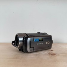 Canon VIXIA HF100 HD Camcorder Powers On w/ DC Adapter Battery Partial Untested
