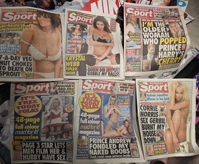 6 Sunday Sport Newspapers 2023, 2020, 2014, 2012, 2001, 2000 bundle lot