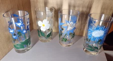 4 Vintage Boscul Peanut Butter Glasses 8 Ounces Lot 1