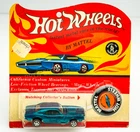 Hot Wheels Redline CUSTOM CAMARO Aqua US Dark Interior CHEETAH CARD BLISTER !!