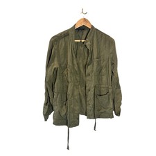 Social Standard by Sanctuary Olive Green Tencel Utility Jacket Small Casual