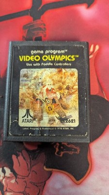 Video Olympics Vintage Atari 2600 Game CX2621 1978 - Tested Working 