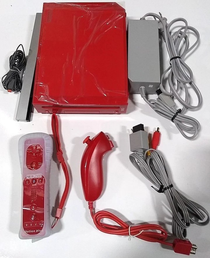 Nintendo Wii Red Composite RCA Video Game Consoles for sale | eBay