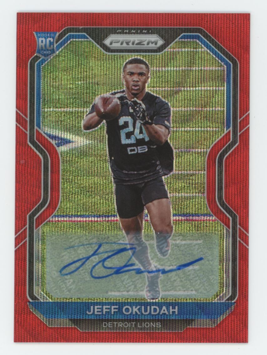 Jeff Okudah Panini Prizm #359 Autograph