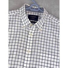 Charles Tyrwhitt Mens Extra Slim Fit Non Iron Check Dress Shirt Size Medium
