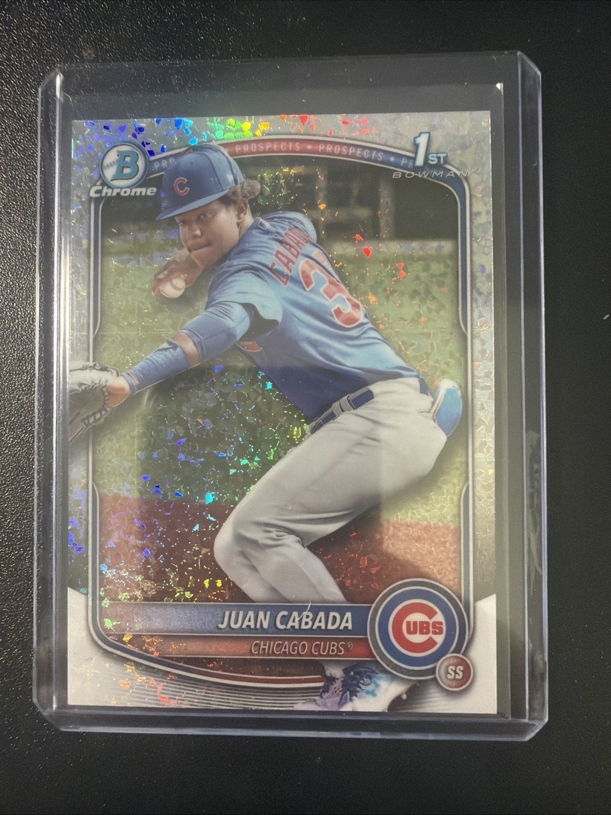 2025 1st Bowman Chrome Mini Diamond Refractor JUAN CABADA Chicago Cubs #BCP-207