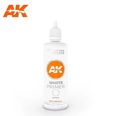 AK Interactive AK11240 - White Primer 100 ml 3rd Generation - Neu