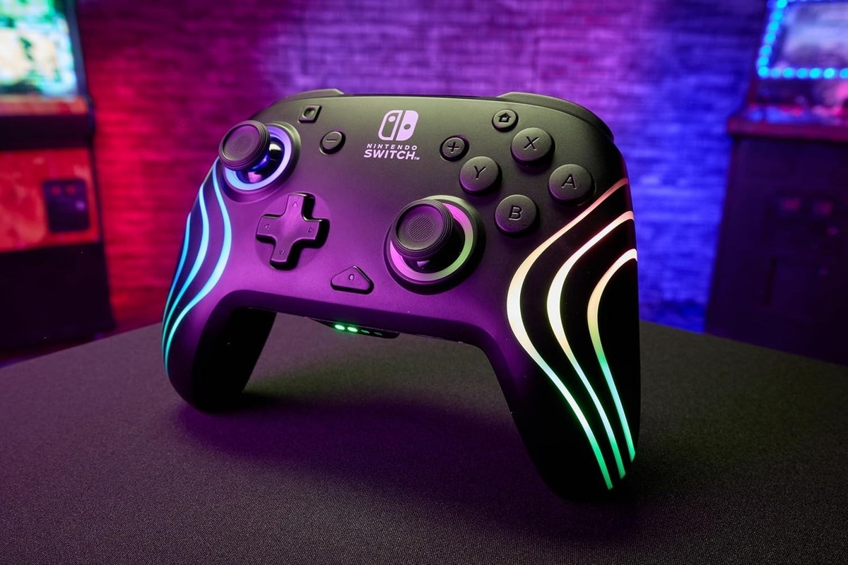 PDP Gaming Afterglow Wave Wireless Nintendo Switch Pro Controller
