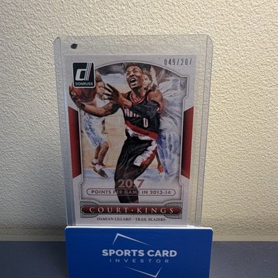 Panini 2014-15 Donruss Court Kings Damian Lillard #6 Stat Line /207 Blazers
