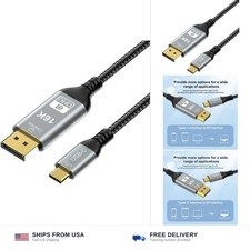 USB-C Thunderbolt 4 5 to DisplayPort 2.1 16K 8K 10K 2m Cable