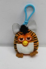 Vintage 2000 McDonalds Plush Black and Orange Furby Happy Meal Keychain Clip
