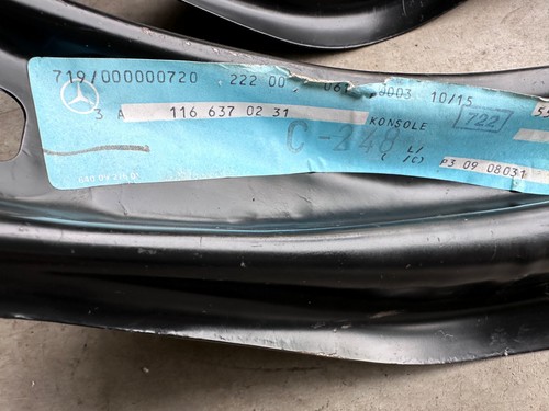 NEU NOS Mercedes W116 W123 C123 Konsole Stoßstange Bumper Support Bracket OEM - Picture 5 of 17