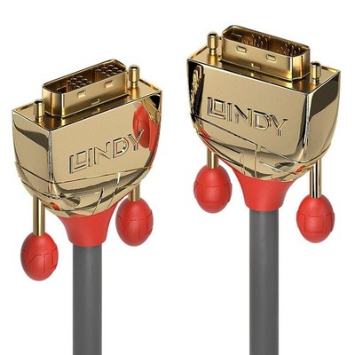 Lindy W128456721 36217 20m DVI-D SLD Single Link Cable, Gold Line ~E~